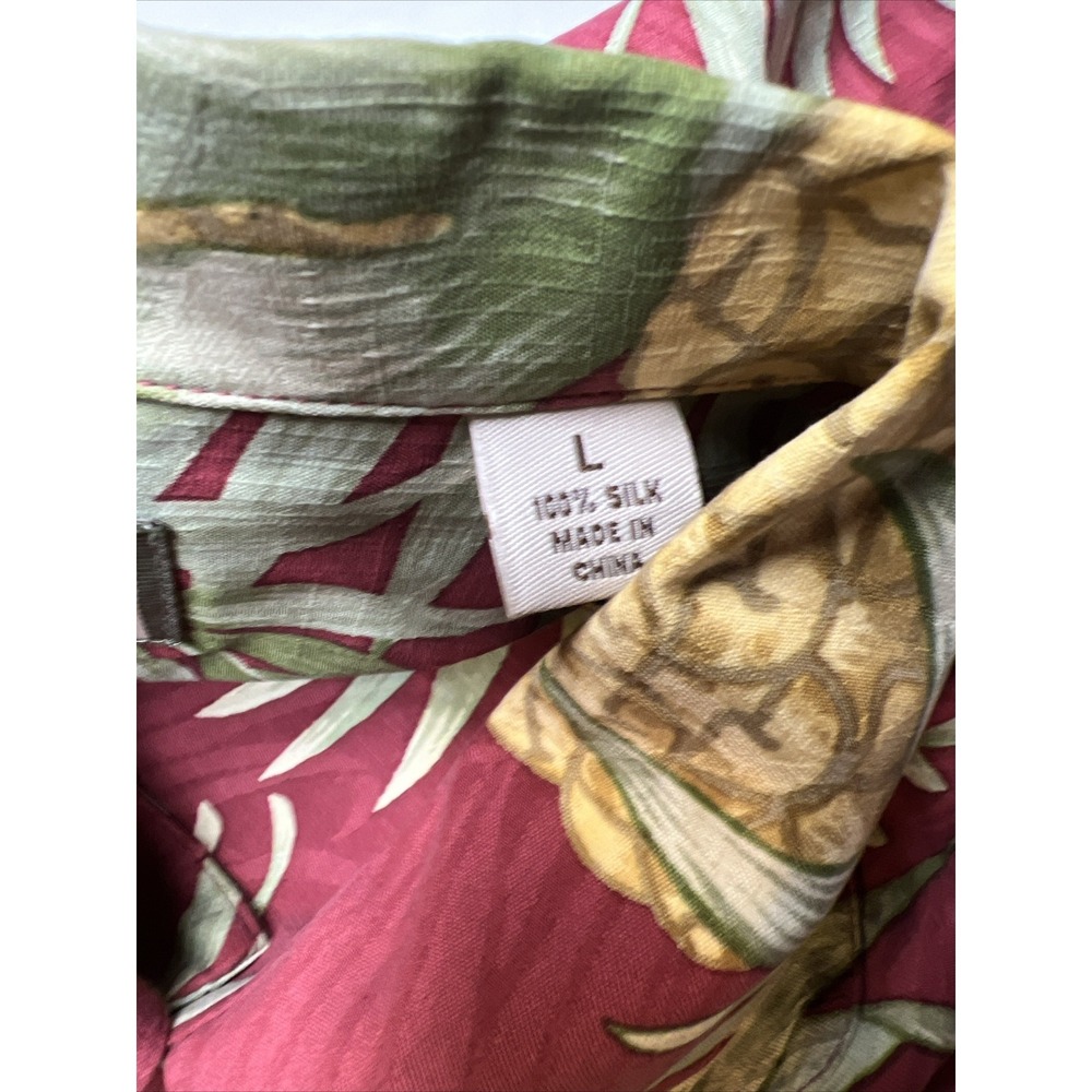 Pusser's Island Reserve Button Up Hawaiian Shirt Men's LG Pineapples Beach - Picture 10 of 13